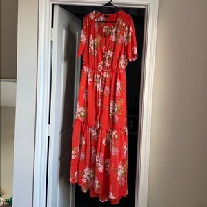 Who What Wear Red Summer Dress